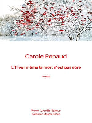 cover image of L'hiver même la mort n'est pas sûre